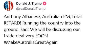 Fact Check: FAKE Truth Social Screenshot Has Trump Calling Australian PM Albanese The R-Word -- Fabricated Image