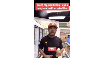 Fact Check: FAKE Video Shows 'Racist Cop' Encounter With a Black 'Navy Seal' -- It's Scripted