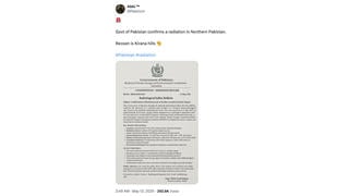 Fact Check: 'Confidential' Memo Does NOT Prove Radiation Leak In Northern Pakistan