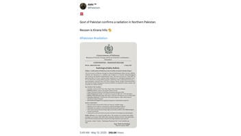 Fact Check: 'Confidential' Memo Does NOT Prove Radiation Leak In Northern Pakistan