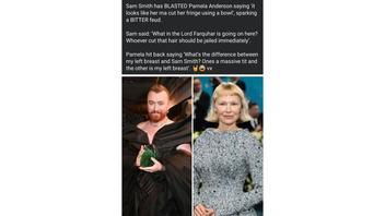 Fact Check: Sam Smith and Pamela Anderson Did NOT Trade Insults in May 2025 -- Started as Satire