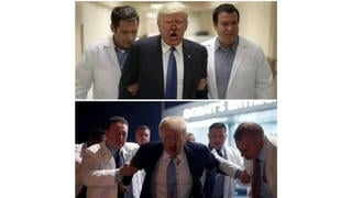 Fact Check: FAKE Photos Show Trump 'Shot Again Exiting the White House' in May 2025