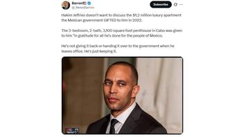 Fact Check: Mexican Government Did NOT Gift House Minority Leader Hakeem Jeffries A '$1.2 million Apartment' -- Story Is Satire