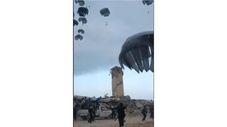 Fact Check: Video Does NOT Show China Air-dropping Aid To Gaza in 2025 -- It's USA Aid In 2024