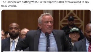Fact Check: AI Video Does NOT Authentically Show RFK, Jr. Saying China adds 'Gay Chemicals' and 'Fruity Piña Colada Flavoring Agent' To Vapes