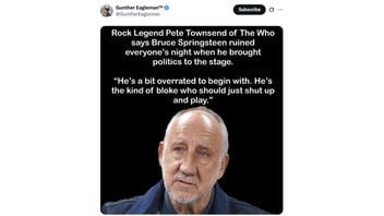 Fact Check: Pete Townsend Did NOT Say Bruce Springsteen Should 'Shut Up and Play'