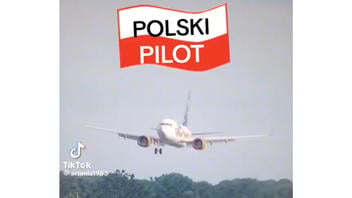 Fact Check: Video Game Clip Shows 'Polish Pilot' Landing Boeing 737 On One Wheel -- NOT Real Footage