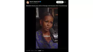 Fact Check: Michelle Obama Did NOT Say She Was In Therapy Because She's 'Transitioning' Sexually
