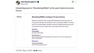 Fact Check:  'Monetizing MAGA' Panel Featuring Donald Trump Jr. WAS On Qatar Economic Forum Agenda