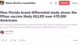 Fact Check: Research Paper Did NOT Show Pfizer COVID Vaccine Increased Death Risk by 36%, Killed 470,000 in America