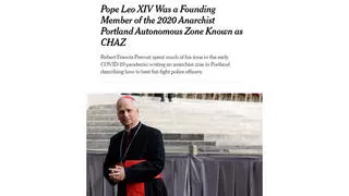 Fact Check: Fake Headline About Pope Leo XIV And 2020 Anarchist 'CHAZ' Protest Did NOT Appear In New York Times -- Location Wrong, Too