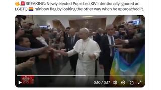 Fact Check: Video Does NOT Show Pope Leo XIV Turning Away From Pride Flag -- It's The "Pace" (Peace) Flag