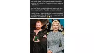 Fact Check: Sam Smith and Pamela Anderson Did NOT Trade Insults in May 2025 -- Started as Satire
