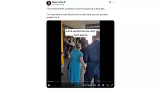Fact Check: Australian Man Was Not Filmed Being Arrested For Trying To Take AU$5,000 From His Bank Account