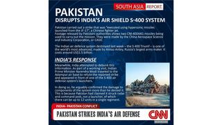 Fact Check: CNN Did NOT Air Graphic Claiming 'Pakistan Strikes India's Air Defense'