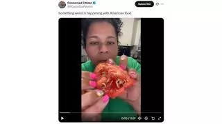 Fact Check: Stringy Strands In Ripe Tomatoes Do NOT Portend That 'Something Weird Is Happening With American Food' -- Those Are Sprouting Seeds