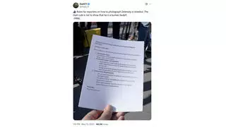 Fact Check: Image Does NOT Prove Ukrainian Government Issued 'Rules For Reporters' Photographing Zelenskyy In Turkey In May 2025