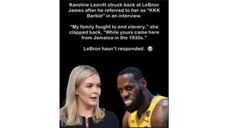 Fact Check: Satire Story About LeBron James Calling Karoline Leavitt 'KKK Barbie' Originated On Spoof Facebook Page -- Not Real
