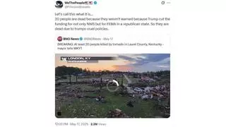 Fact Check: 20 Kentucky Tornado Victims Are NOT 'Dead Because They Weren't Warned' Due To Trump Cutting Weather Service Funds