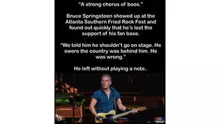 Fact Check: Bruce Springsteen Was NOT Met With 'A Strong Chorus Of Boos' At Atlanta Rock Fest -- It's Trolling