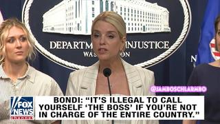 Fact Check: Pam Bondi Did NOT Say 'It's Illegal to Call Yourself The Boss'