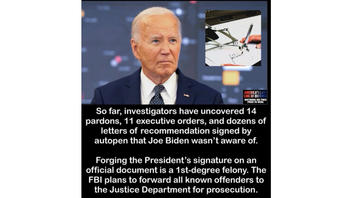 Fact Check: FBI Did NOT Uncover 14 Pardons, 11 Executives Orders Signed By Autopen Joe Biden Was Not Aware Of -- Satire