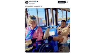 Fact Check: Video Does NOT Authentically Show Black Man Resting Foot on White Woman's Wheelchair on Bus