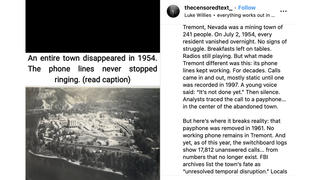 Fact Check: Population of 'Tremont, Nevada' Did NOT Disappear in 1954 -- Town Never Existed