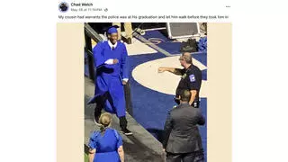 Fact Check: Photo Does NOT Show Black Teen About to Be Arrested at High School Graduation