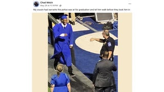 Fact Check: Photo Does NOT Show Black Teen About to Be Arrested at High School Graduation