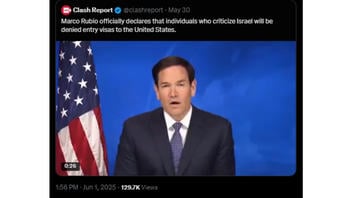 Fact Check: Secretary of State Marco Rubio Did NOT Officially Declare Anyone Who Criticizes Israel Will Be Denied Entry Visa To The United States