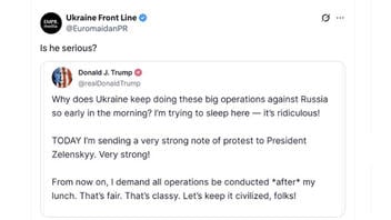 Fact Check: Trump Did NOT Post Complaint About Ukraine's Attacks On Russia Interrupting His Sleep