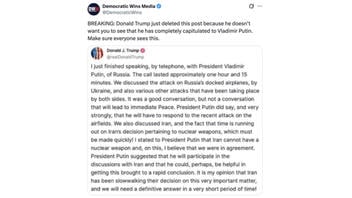 Fact Check: President Trump Did NOT Delete Truth Social Post About Call With Russian President Vladimir Putin