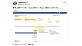 Fact Check: NO EVIDENCE Taxpayers Paid $411,634 For Sen. Lindsey Graham's May 2025 Hotel Stay In Kyiv 