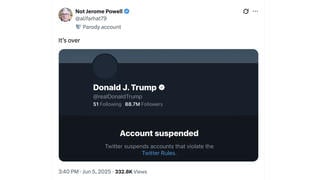 Fact Check: Trump's Account On X Was NOT Suspended, As Of June 5, 2025