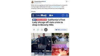 Fact Check: Photo Does NOT Show 'California's First Lady' Jennifer Siebel Newsom Shopping During June 2025 Protests