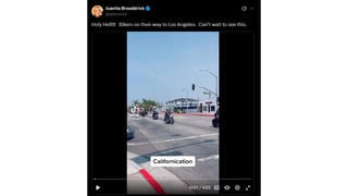 Fact Check: Video Of 'Bikers On Their Way To Los Angeles' Shows Bikers In Los Angeles in 2022
