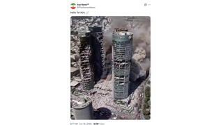Fact Check: Video Does NOT Authentically Show Tel Aviv High-Rise Buildings Damaged By Iranian Attack In June 2025 