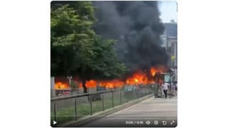 Fact Check: Video Does NOT Show Tel Aviv Fire After Iranian Attack -- China Parking Lot Fire