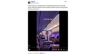 Fact Check: OLD Video Shows Flight Attendant Singing With 'Israeli Nationals' -- Clip is From 2023