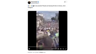 Fact Check: Video Does NOT Show People 'Leaving Tel Aviv In Droves'
