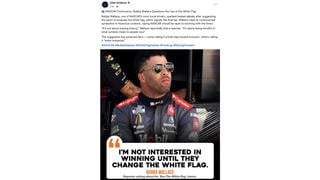 Fact Check: Bubba Wallace Did NOT Call for NASCAR to Ban the White Flag