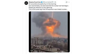 Fact Check: Video Does NOT Show Lightning Bolt During Nuclear Explosion As US Bombed Iran Nuclear Plant