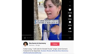 Fact Check: Pro-Trump Cuban Singer is NOT 'Janet Correa', Whose Husband Later Faced Deportation