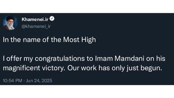 Fact Check: 'Tweet' From Ali Khameini To Mamdani Is Fake, Original Poster Said After People Took It Seriously