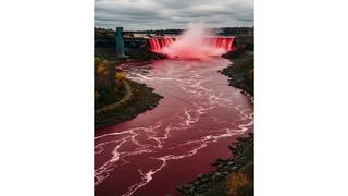 Fact Check: Niagara Falls Did NOT Turn 'Blood Red' in June 2025 -- Viral Image is Fake