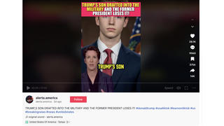 Fact Check: Donald Trump's Son Barron Was NOT 'Drafted Into The Military' In June 2025