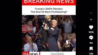 Fact Check: Donald Trump Has NOT Announced A 300% Penalty On Landlords For Rent Increases -- 'Report' Is From Fake News Clickbait Site