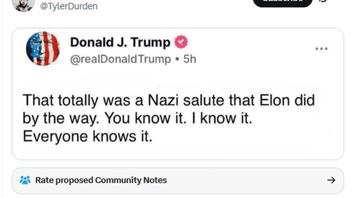 Fact Check: Donald Trump Did NOT Post On His Truth Social Account "That totally was a Nazi salute that Elon did" -- Fake Image