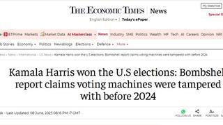 Fact Check: Economic Times Article Declaring 'Kamala Harris Won' Only Cites Sources That Ask Questions About 2024 Election -- None Declared She Won